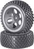 Reely 1:10 Buggy Complete wheels Rally Round hole design Grey 2 pc(s)