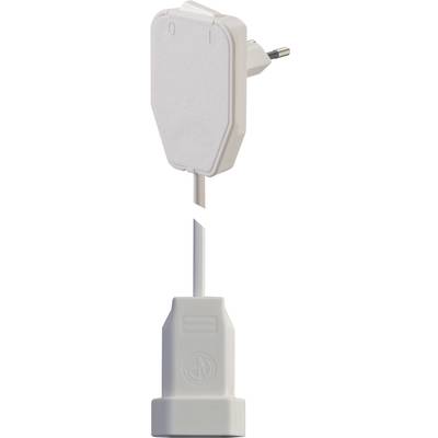 Gebro 104579 Current Cable extension   White 0.80 m H03VVH2-F 2X 0,75 mm² incl. interpolator