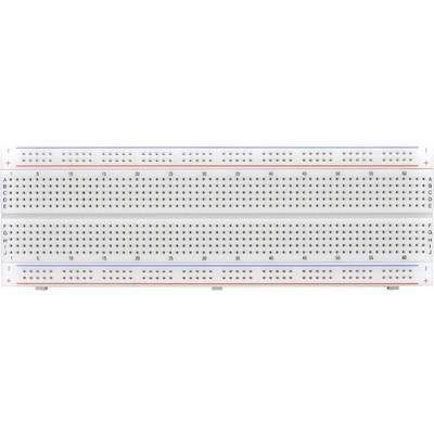 TRU COMPONENTS 0165-40-4-16020 Breadboard non-slip  Total number of pins 830 (L x W x H) 167 x 54.4 x 8.4 mm 1 pc(s) 
