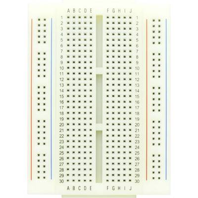 Conrad Components 0165-40-4-28010 Breadboard slidable  Total number of pins 400 (L x W x H) 86.5 x 64.5 x 8.5 mm 1 pc(s)
