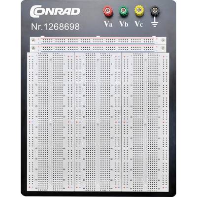 Conrad Components 0165-40-1-32032 Breadboard   Total number of pins 2700 (L x W x H) 186.2 x 171.6 x 8.4 mm 1 pc(s) 