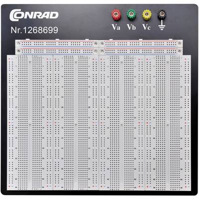 Conrad Components 0165-40-1-32044 Breadboard   Total number of pins 3600 (L x W x H) 186.2 x 228.8 x 8.4 mm 1 pc(s) 