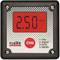 A digital pressure gauge displays '2.50 BAR'. The display has a red background and is surrounded by a black frame.