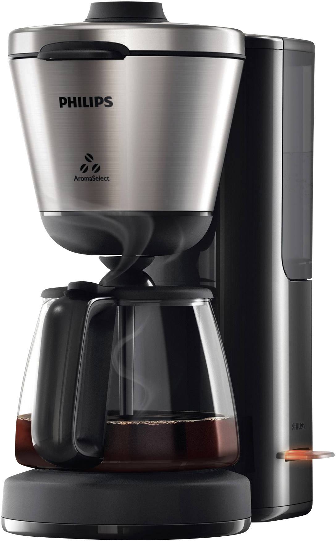 Coffee maker Philips HD7695/90 Intense Stainless steel, Black Cup volume=15
