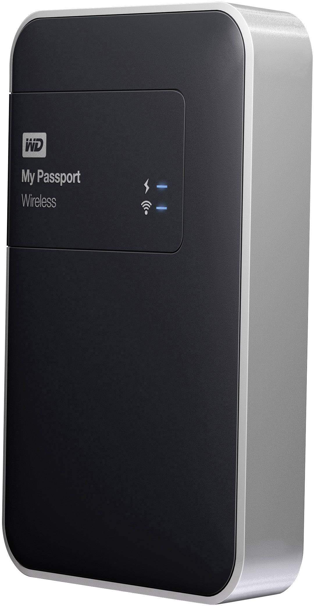 Western Digital My Passport Wireless 1 TB Wi-Fi HDD USB A (USB 3.2 1st gen), Card reader, Wi-Fi 802.11 b/g/n Black WDBK8-1