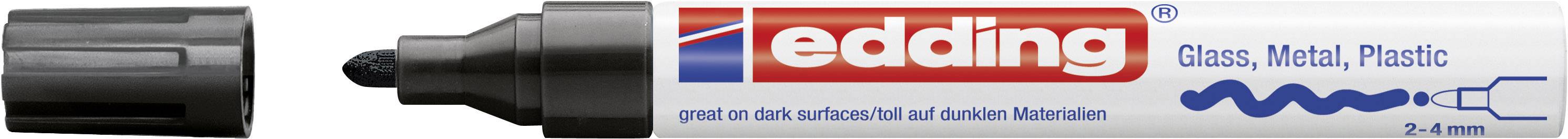 Edding Glanzlackmarker 4-750-9-001 Paint marker Black 2 mm, 4 mm