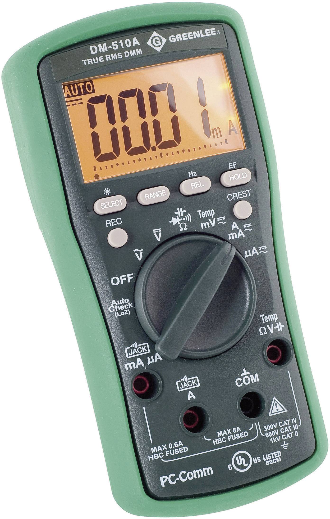 Greenlee DM510A Handheld multimeter Digital Calibrated to