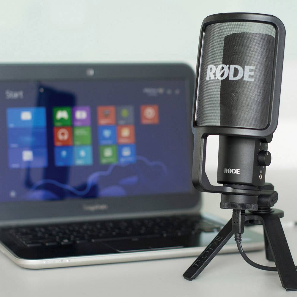 Rode NT USB USB studio microphone Transfer type (details):Corded incl. cable, Stand USB Corded-5