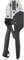 Crimping pliers with a black handle, suitable for crimping cable lugs and wire end ferrules in electrical installation.