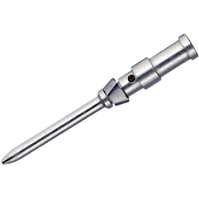 Metallic lancet with a sharp point and cylindrical handle, presumably for medical or technical applications.
