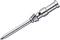 Metallic lancet with a sharp point and cylindrical handle, presumably for medical or technical applications.