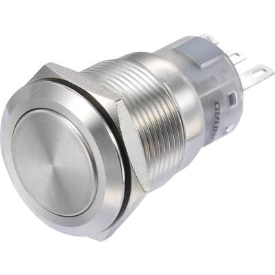TRU COMPONENTS LAS1-AGQ-11/S Pushbutton switch 250 V AC 3 A 1 x On/(On) momentary   IP65 1 pc(s) 