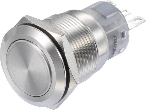 TRU COMPONENTS LAS1-AGQ-11/S Pushbutton switch 250 V AC 3 A 1 x On/(On) momentary IP65 1 pc(s)