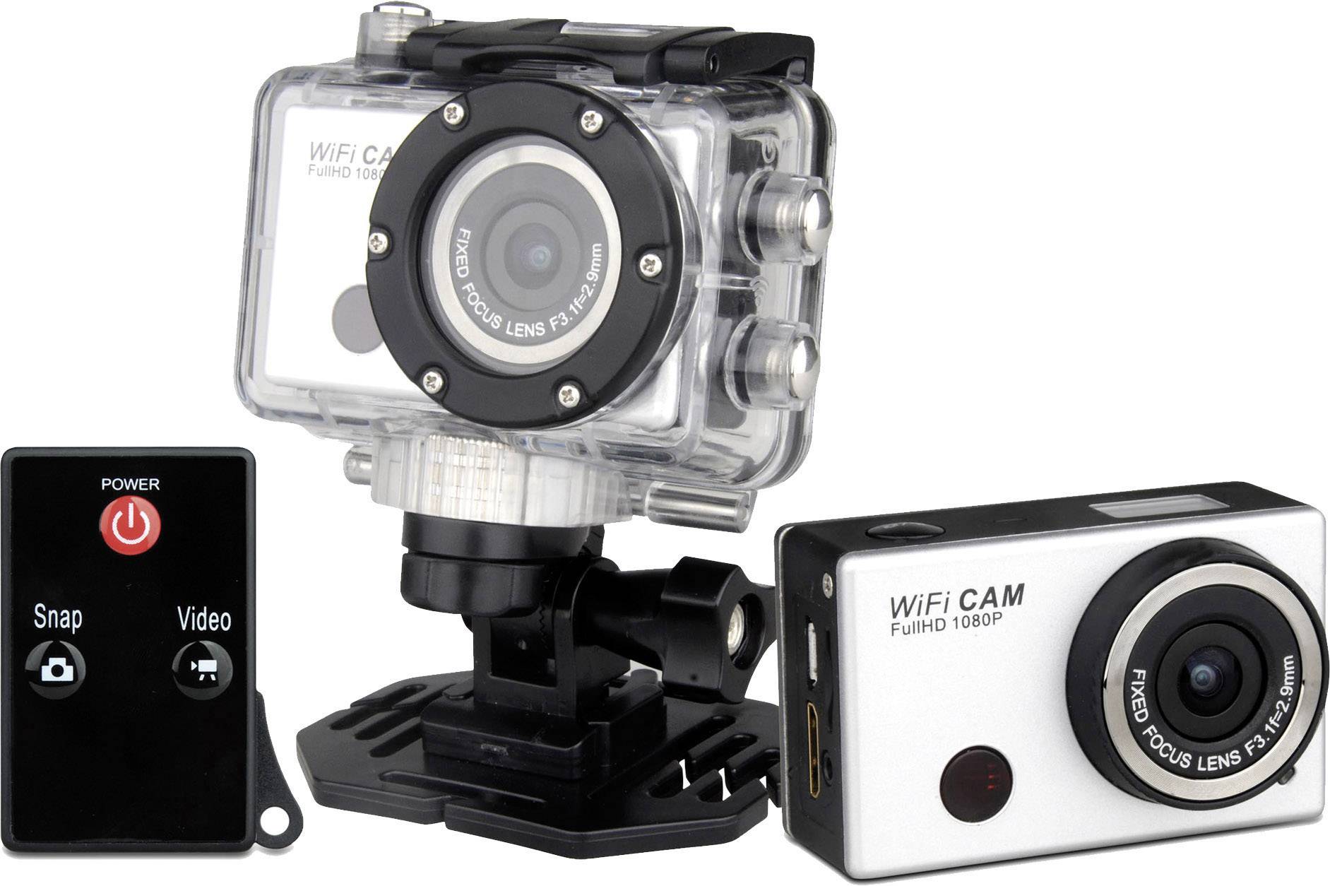 Denver AC-5000 W Action camera Web cam, Waterproof, Full HD, Wi-Fi | Conrad.com