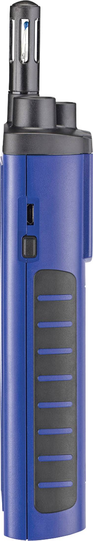 A blue lighter flame with a black upper section and ergonomic handle. Ideal for precise flame applications.