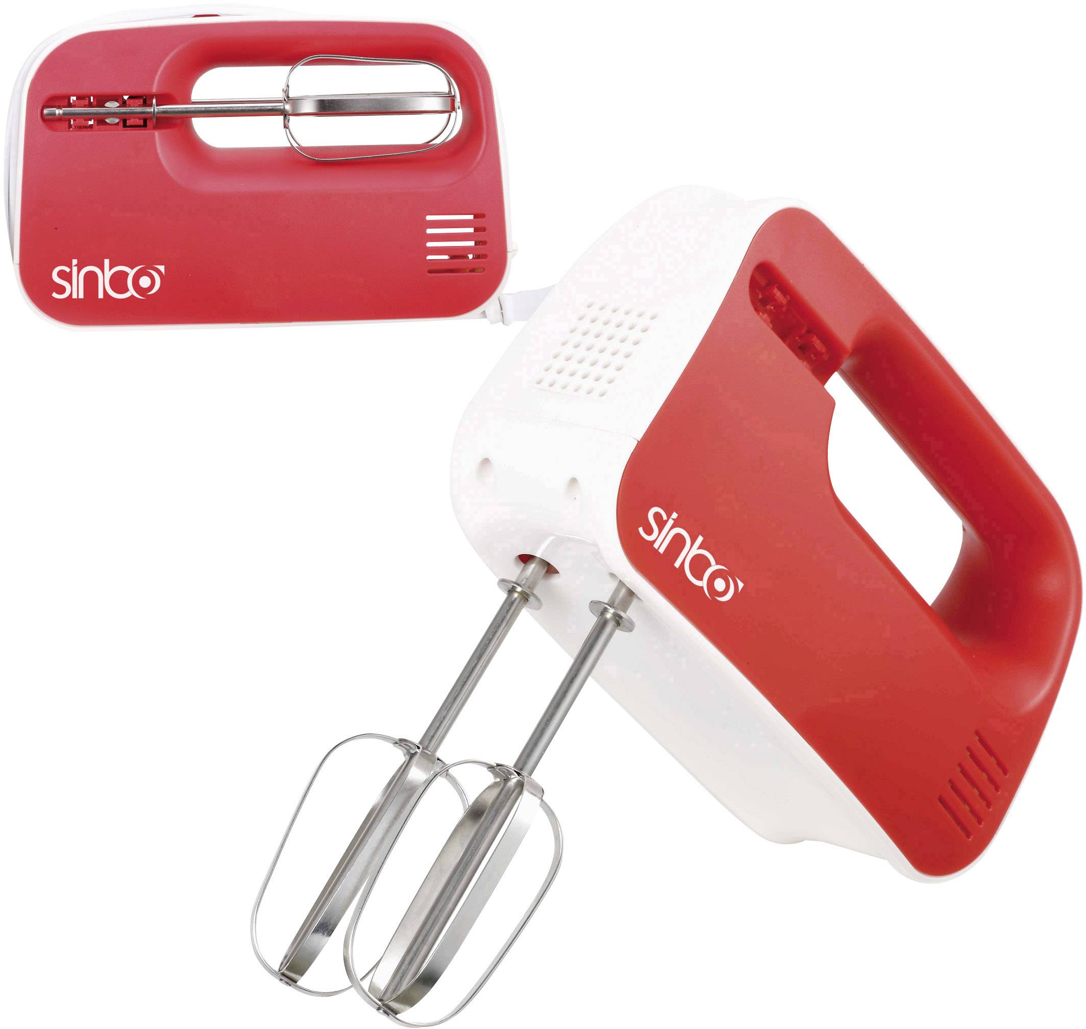 red hand held mixer