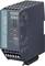 A SITOP UPS1600 from Siemens, a DC uninterruptible power supply module for continuous power supply, dark grey with connections and technical information.