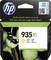 'HP 935XL Ink Cartridge, Yellow, professional colour up to 50% cheaper per page than laser, with image of butterfly on leaves.'