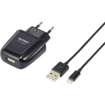 VOLTCRAFT PLC-2400C iPad/iPhone/iPod charger 12 W Mains socket Max. output current 2400 mA No. of outputs: 1 x USB, Appl