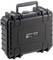 Black, robust outdoor suitcase by B&W International, model 'outdoor.cases type 500', with carry handle and locks.
