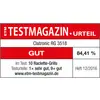 'ETM Test Magazine' Review: Clatronic RG 3518. Verdict: Good, 84.41%. Tested: 10 Raclette Grills, 1× very good, 9× good. Issue 12/2016.