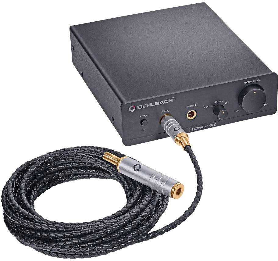 Oehlbach XXL® DAC Ultra Schwarz USB Audio DAC 0 Hz - 24 Hz 384 GS/s ...