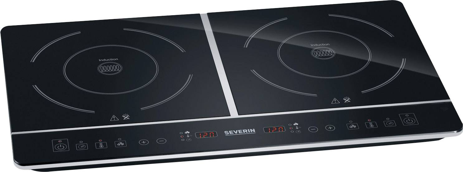 Severin DK 1031 1031 Twin induction hob with pot size recognition, Timer function