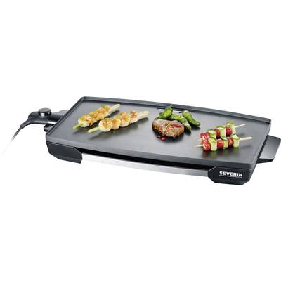 Image of Severin KG 2397 Electric Table grill with manual temperature settings Stainless steel (brushed), Black