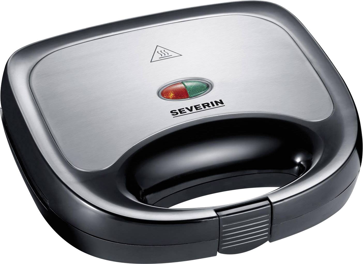 Severin SA 2969 Sandwich toaster Black, Stainless steel