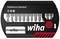 Screwdriver bit set 'FlipSelector Standard' by Wiha with twelve bits in a compact, red-black-white housing.