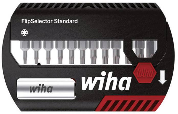 Wiha Bitsatz FlipSelektor Standard 13tlg+Halter 1/4Torx T7-T40 39124 Bit set 13-piece Star socket