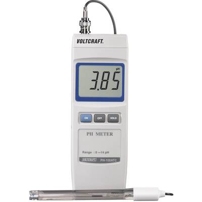 VOLTCRAFT PH-100 ATC Digital pH-Meter 0.2 pH N/A 0 - 14 pH  Calibrated to (ISO standards)