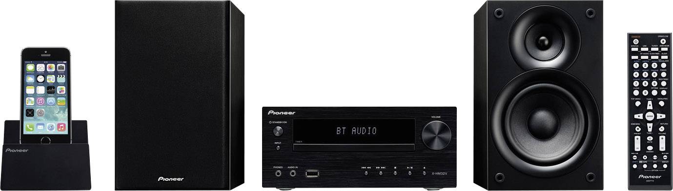 Pioneer X Hm32v K Audio System Aux Bluetooth Cd Dvd Fm Usb 2 X 30 W Black Conrad Com
