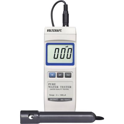 Conductivity tester VOLTCRAFT WA-100 ATC 3 % 0 - 1999 µS Calibrated to ISO standards