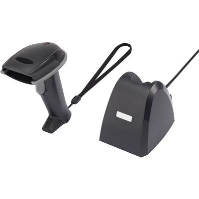 Renkforce iCR6307ABU Barcode scanner Radio 1D LED Black Hand-held USB