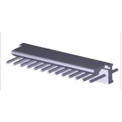 A drawing of an electronic component: an integrated circuit with 16 pins.