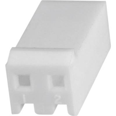 A rectangular, white plastic plug with two narrow openings, numbered '1' and '2', on the front face.