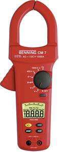 Benning CM 7 Clamp meter, Handheld multimeter  Digital  CAT IV 600 V Display (counts): 4000