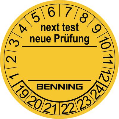 Benning 756212    Yellow  (Ø) 30 mm 30 mm   300 pc(s)
