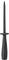 A black test probe attachment for electrical measurements, with a knurled handle and a narrow, pointed tip for precise application.