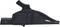 A black alligator clip with ridged handles and insulated cover, used in electrical circuits for secure clamping.