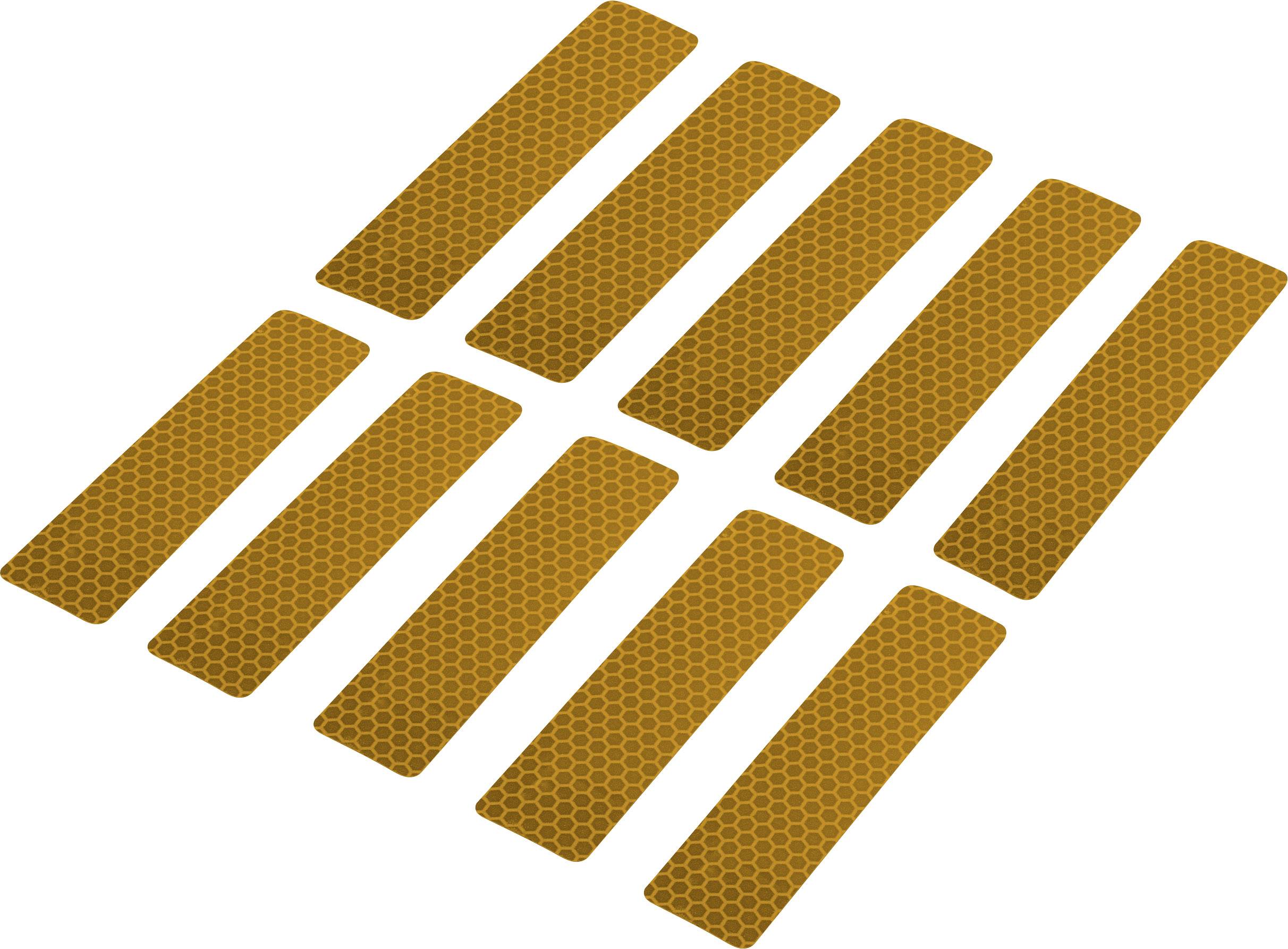 TOOLCRAFT RTS25/100-YL 1563964 Adhesive strips RTS Yellow (L x W) 100 mm x 25 mm 10 pc(s)