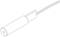 'Sketch of a cylindrical electrical sensor with two outgoing wires.'
