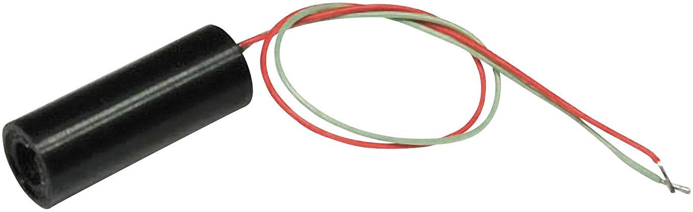 A cylindrical, black electromagnet with red and green wires protruding from an opening.
