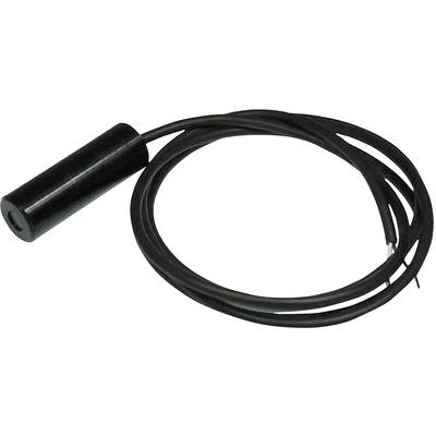 A black cylindrical sensor with a long cable, used for temperature measurements in various devices.