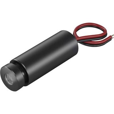 A black cylindrical electromagnetic actuator with two protruding cables, suitable for applications in electronic projects.