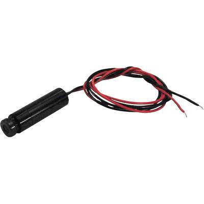 A black cylindrical sensor with red and black wires ready for connection.