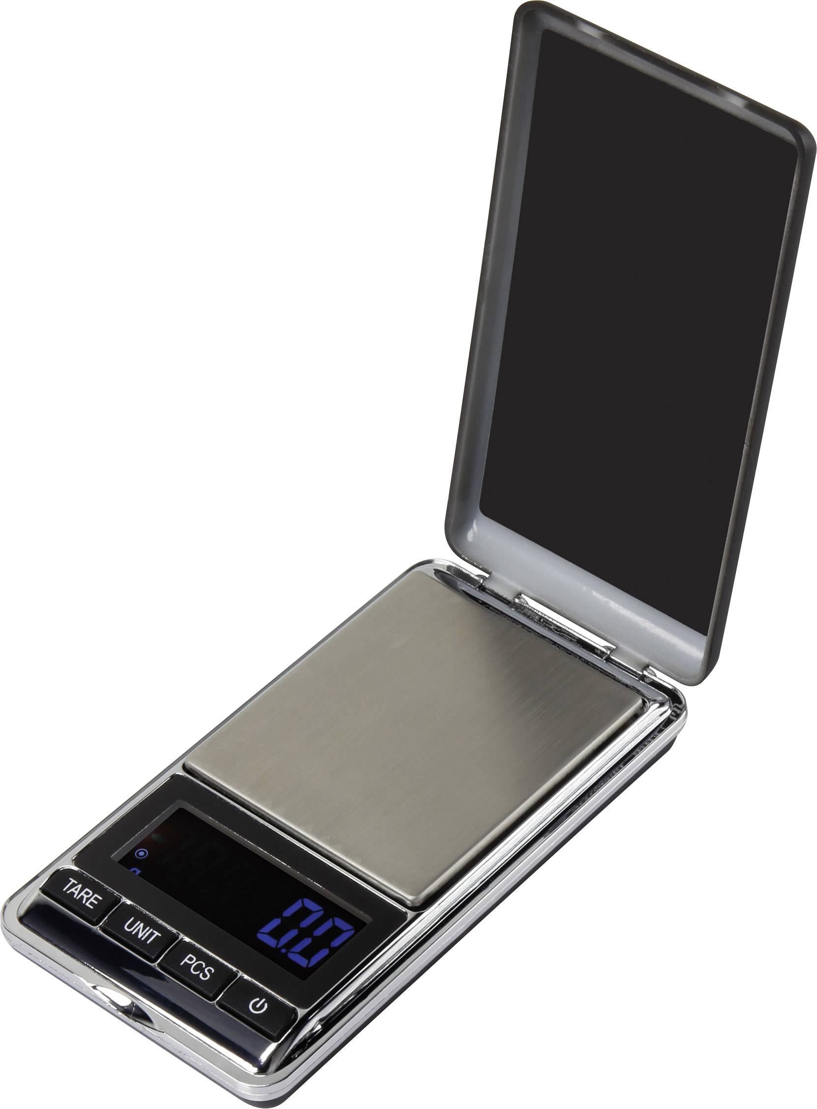 Basetech Pocket scales Weight range 500 g Readability 0.1 g battery-powered Silver