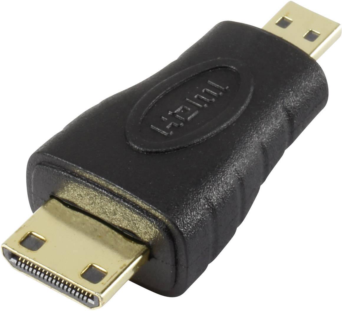 SpeaKa Professional SP-5136932 HDMI Adapter [1x HDMI plug C mini - 1x HDMI socket D Micro] Black-1