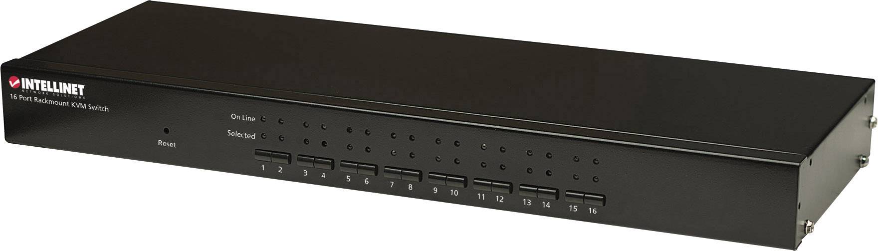 Intellinet 16 ports KVM changeover switch VGA USB, PS/2 1600 x 900 p